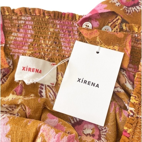 NWT Xirena Milly Floral Print Trapeze Dress, Size M - Picture 11 of 15